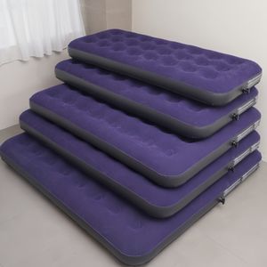 Kasur udara tiup portabel berkemah gaya Modern, 1 orang tempat tidur tiup kamar tidur luar ruangan penggunaan furnitur terbaik - Product Image 1