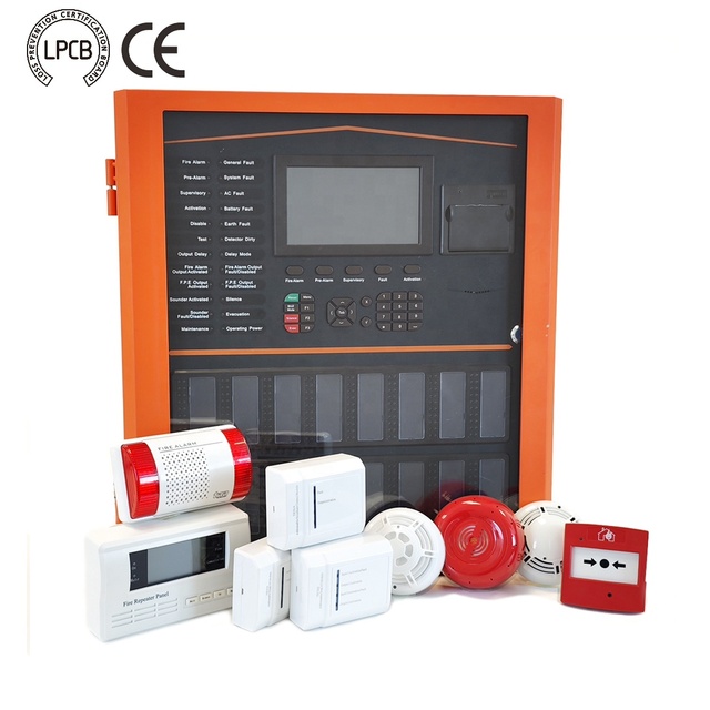 TANDA TX7004 LPCB EN54-2/4 Addressable Fire Alarm Control Panel with Expandable 1-6 Loops LCD Screen & Surge Protection
