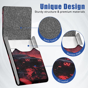 กระเป๋าสตางค์ใส่บัตรเครดิต/นามบัตรแบบบาง JIANJI ป้องกัน RFID พร้อมแม่เหล็กปิดและโลโก้แบบนูน - Product Image 3