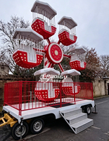 Manège familial en fibre de verre, grande roue pour enfants, manège extérieur pour parc à thème