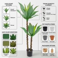 Plantes et verdure artificielles OH : Dracaena Agave de Madagascar – Faux plantes légères pour la vente en gros, réduction des frais de livraison