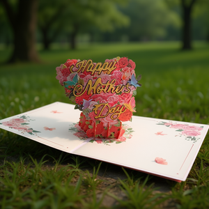 Tarjeta de Felicitación 3D para el Día de la Madre, Papel de Alta Calidad, Ecológica, de Lujo, Calidad B2B - Product Image 3