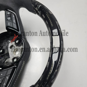 Volante in Fibra di Carbonio Forgiata OBD per Modelli Audi A3 A4 A4L A5 A7L A8 Q5 Q7 B9 <span class=keywords><strong>A6</strong></span> R8 - Product Image 5