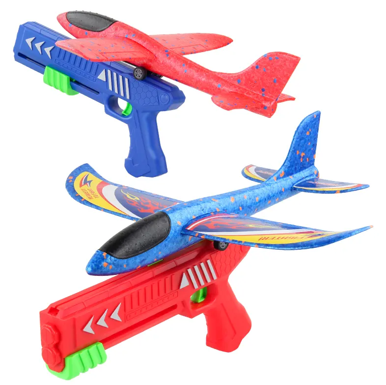 Epp espuma planador aeronaves ao ar livre, brinquedos, um-clique, jogo de lançamento, avião, brinquedo