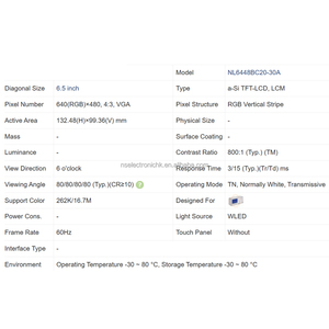 โมดูลจอแสดงผล LCD สำหรับอินเทอร์เฟซควบคุมบ้านอัจฉริยะ NL6448BC20-30A - Product Image 4