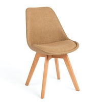 ST-8545 Intérieur Pas Cher Tissu Jambes En Bois Restaurant Maison Salle À Manger Table Chaises