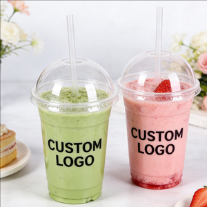 แก้วพลาสติกใสแบบใช้แล้วทิ้งขนาด 20 ออนซ์ 32 ออนซ์ สำหรับชานม ชาเย็น - Product Image 1