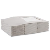 Boîte à cupcakes carrée personnalisée en papier alimentaire recyclable avec finition mate, doublure en éponge, fenêtre transparente et plusieurs trous pour boulangerie