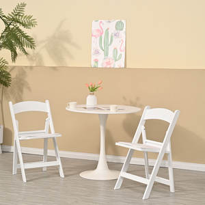 Chaise de <span class=keywords><strong>mariage</strong></span> pliante en résine blanche Wimbledon pour décoration de <span class=keywords><strong>mariage</strong></span> en plein air, vente en gros commerciale - Product Image 1