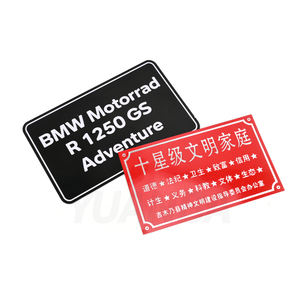 Op maat gemaakte logo <span class=keywords><strong>sticker</strong></span> met gouden metaal, geverfd naamplaatje, op maat gemaakte vorm, alfabetisch metalen <span class=keywords><strong>label</strong></span> - Product Image 4