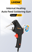 Pistolet à souder automatique LK380 80W avec alimentation automatique du fil, 110V/220V, machine à souder à une main pour la réparation de circuits imprimés électroniques, vente en gros
