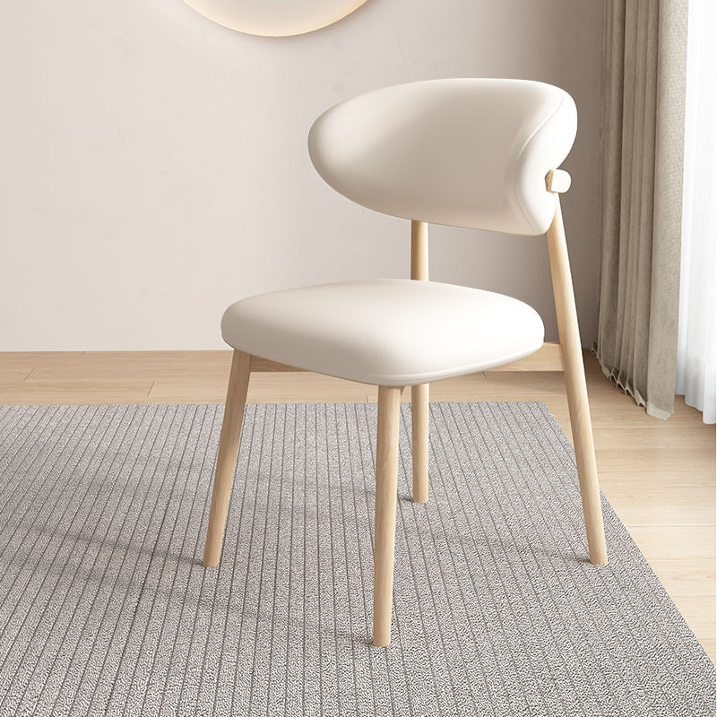 Wood-Colored+white Leather