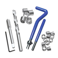 Outils de réparation automobile OEM en acier inoxydable / Kit de réparation de filetage M4-M6 avec ressorts et mallette rigide