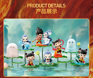 Vente en gros 100% original POPMART NeZha et <span class=keywords><strong>Ao</strong></span> Bing série figurine d'anime vinyle boîte aveugle poupée cadeaux Labubu - Product Image 6