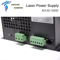 Alimentation laser MYJG 60W 80W 100W 150W avec écran LCD pour tube laser CO2, compatible avec un écran LCD externe et un ampèremètre