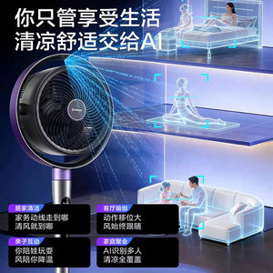Airmate Ai Wind Follows Person Movement Air Circulator <b>Fan</b> AIR17promax Silent Dc Inverter Voice <b>Remote</b> <b>Control</b> - Product Image 2