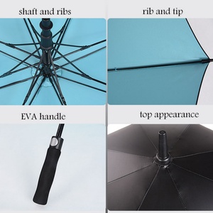 ของขวัญส่งเสริมการขาย ร่มตกปลาพับได้อัตโนมัติ น้ำหนักเบา ป้องกันรังสียูวี ทำจากไม้ ขนาดใหญ่พิเศษ ป้องกันแสงแดดและฝน พร้อมโลโก้กอล์ฟ - Product Image 5