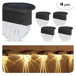 2026 xu hướng mới ấm + RGB màu LED đường dẫn cầu thang điện ban công ngoài trời đèn sân vườn ánh sáng năng lượng mặt trời đèn - Product Image 5