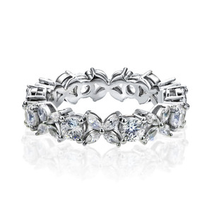 Yfn đồ trang sức 925 Sterling bạc thiết kế độc đáo bướm Baguette 5A cubic zircon Vòng - Product Image 6