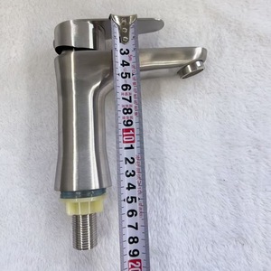 Grifo de Lavabo Mini de Acero Inoxidable, Monomando, de Un Solo Orificio, para Agua Fría, Estilo Minimalista - Product Image 1