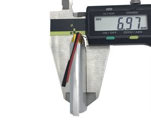 Small <span class=keywords><strong>3</strong></span>,7 V 703450 1300mAh rechargeable Li-polymer lithium Li-ion polymer battery - Product Image 2