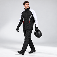 Combinaison de pluie imperméable pour moto avec veste et pantalon bicolores pour la conduite et les trajets quotidiens, équipement de pluie OEM personnalisé pour adultes