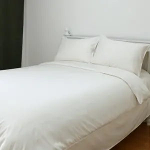 ชุดเครื่องนอนผ้าปูที่นอนผ้าลินินลาย้เหนียวออร์แกนิก 100% แบบกําหนดเองหรูหรา