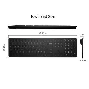 Teclado Inalámbrico de Tamaño Completo para Oficina, Teclado Inalámbrico de 2.4g para hp Probook 440 G1 - Product Image 4