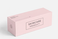 Boîte d'emballage cosmétique personnalisée écologique, carton pliable pour lotion, crème pour le visage, emballage en papier couché imprimé personnalisé