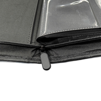 Carpeta de 12 bolsillos personalizable para tarjetas, organizador portátil de tarjetas coleccionables de cuero PU, álbum de tarjetas, carpeta para tarjetas coleccionables tipo Toploader