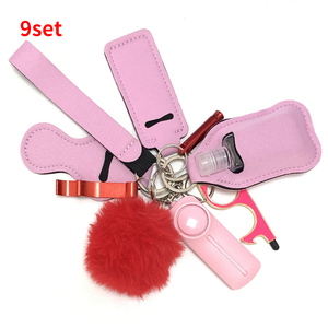 Set portachiavi autodifesa per donna Portachiavi di sicurezza Set completo con allarme personale, accessori portachiavi con interruttore finestra  36