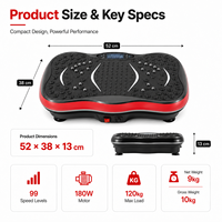 Plateforme vibrante compacte en gros pour exercices, 99 vitesses, machine de vibration corporelle complète pour fitness à domicile OEM ODM
