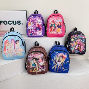 New Kpop Korean Version Children's Backpack New Kindergarten School Bag Hunter Cartoon Cute Boys and Girls Backpack
