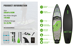 Großhandel OEM 11' Surfbrett Aufblasbares Paddleboard Stand-up-Paddleboard Wassersport <span class=keywords><strong>Surfing</strong></span> SUP Boards - Product Image 6