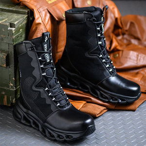 Nueva parte superior alta con características de seguridad resistentes a pinchazos, <span class=keywords><strong>botas</strong></span> tácticas para exteriores de máxima protección, <span class=keywords><strong>botas</strong></span> de trabajo de moda - Product Image 2