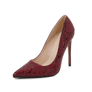 Zapatos de tacón alto <span class=keywords><strong>para</strong></span> mujer, tacones de plataforma de piel de serpiente de 12CM <span class=keywords><strong>para</strong></span> boda, elegantes, <span class=keywords><strong>para</strong></span> fiesta, #39, 46, <span class=keywords><strong>2022</strong></span> - Product Image 4