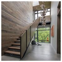 Prima Freitragende Schwebetreppe Moderne Versteckte Stützsysteme Schwebende Treppe Massivholzstufen