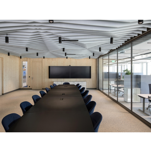 Tableros de techo artísticos económicos y prácticos Perfiles de aluminio Azulejos de techo deflector abierto para decoración de interiores - Product Image 4