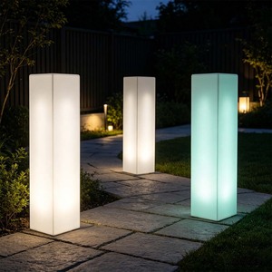 Panneau lumineux LED sur <span class=keywords><strong>colonne</strong></span>, personnalisé, étanche IP65, pour affichage extérieur, enseigne haute pour exposition, Noël, aménagement paysager - Product Image 5
