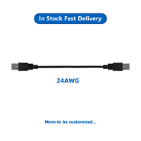 Kabel USB 4-Core Male to Male 1.5M 24+28 AWG untuk Enclosure Hard Drive