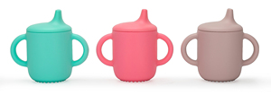 Vaso de entrenamiento para alimentación de bebés con pajita, tapa de silicona, para beber directamente, anticaída y antifugas, capacidad de 180 ml - Product Image 4