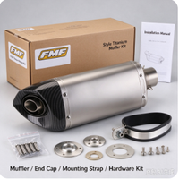 Système d'échappement complet de course modifié de qualité européenne pour moto V8, compatible JOG V8, DIO, BWS, ZX, DIO90, RR, DIO 26AA, ZX 26AA