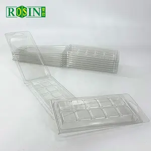 10 Rongga Lilin Blister Wax Meleleh Clamshell Kemasan Plastik