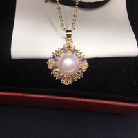 SHDIYAYUN Vente en gros de parures de bijoux en perles d'eau douce naturelles avec incrustation de zircon luxueuse et design élégant