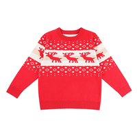 Mode Weihnachts mädchen Kleidung Winter O-Ausschnitt Unisex Kleinkind Pullover Shirt Family Style Warmer Pullover Pullover für Kinder