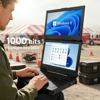 Ordinateur portable robuste industriel de 15,6 pouces, portable, durable, militaire, I7/i9, 4G/5G, Windows 11 Pro, entièrement robuste