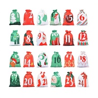 Ensemble cadeau en coton biologique et lin CM Christmas avec sac de rangement sécurisé imprimé en sérigraphie, logo personnalisé, origine Zhejiang