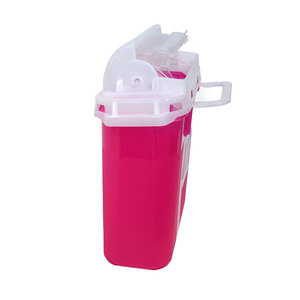 Contenedor de montaje en pared para objetos afilados, contenedor de 5 quadart sharps - Product Image 1