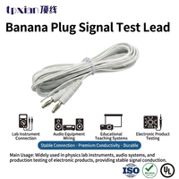 Câble d'alimentation personnalisé avec connecteur banane 4 mm vers câble de test à extrémité étamée, connecteur à tête de lanterne, fil parallèle