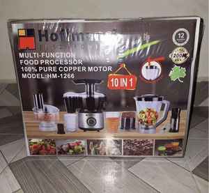 <span class=keywords><strong>Robot</strong></span> de cuisine Hoffmans 10-<span class=keywords><strong>en</strong></span>-1 1200W <span class=keywords><strong>avec</strong></span> moteur <span class=keywords><strong>en</strong></span> cuivre, <span class=keywords><strong>bol</strong></span> mélangeur incassable et broyeur – Meilleure vente sur le marché africain - Product Image 6